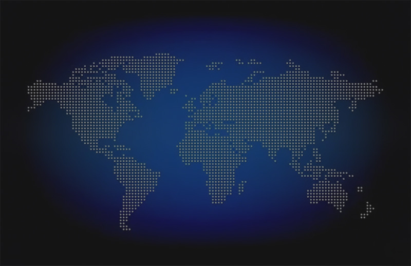 Global network map