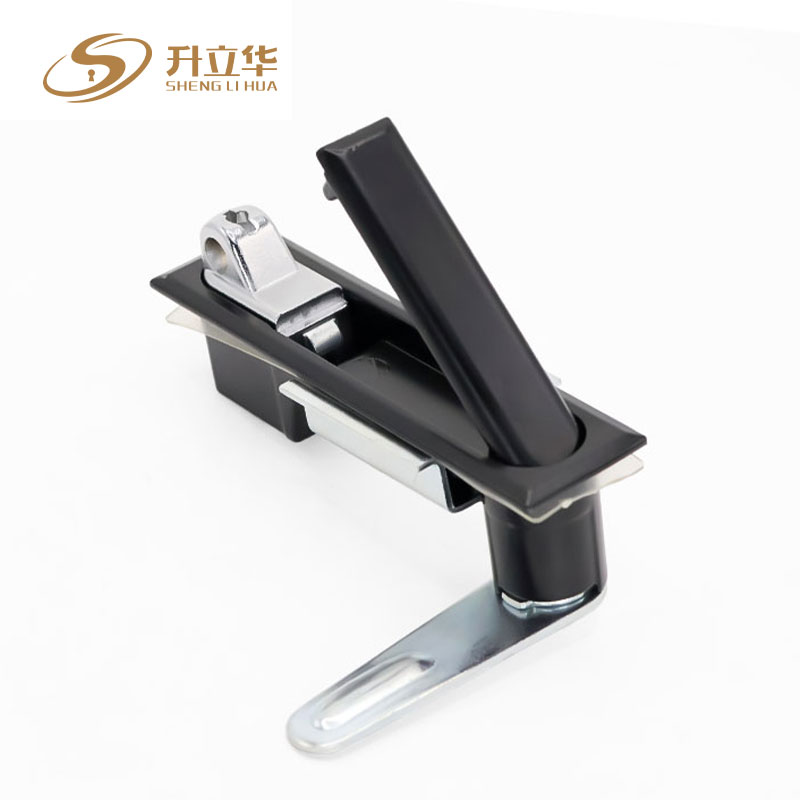 Black MS490-1 mechanical cabinet lock Flat Lock (Includes push lock) 第8张-Shenglihua Lock Co., Ltd.
