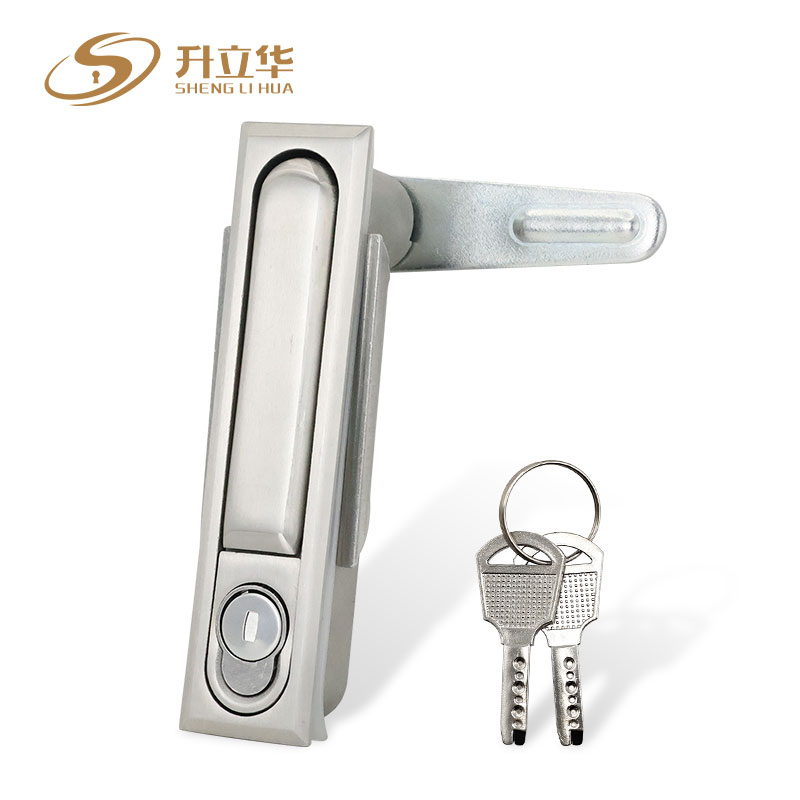 MS490-1 stainless steel cabinet lock Flat Lock (Includes push lock) 第1张-Shenglihua Lock Co., Ltd.