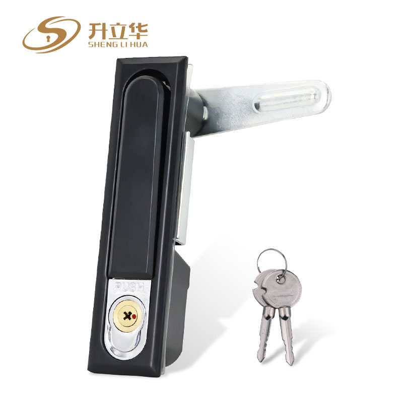 MS490-1 Cross Lock Core Electric Cabinet Lock Flat Lock (Includes push lock) 第1张-Shenglihua Lock Co., Ltd.