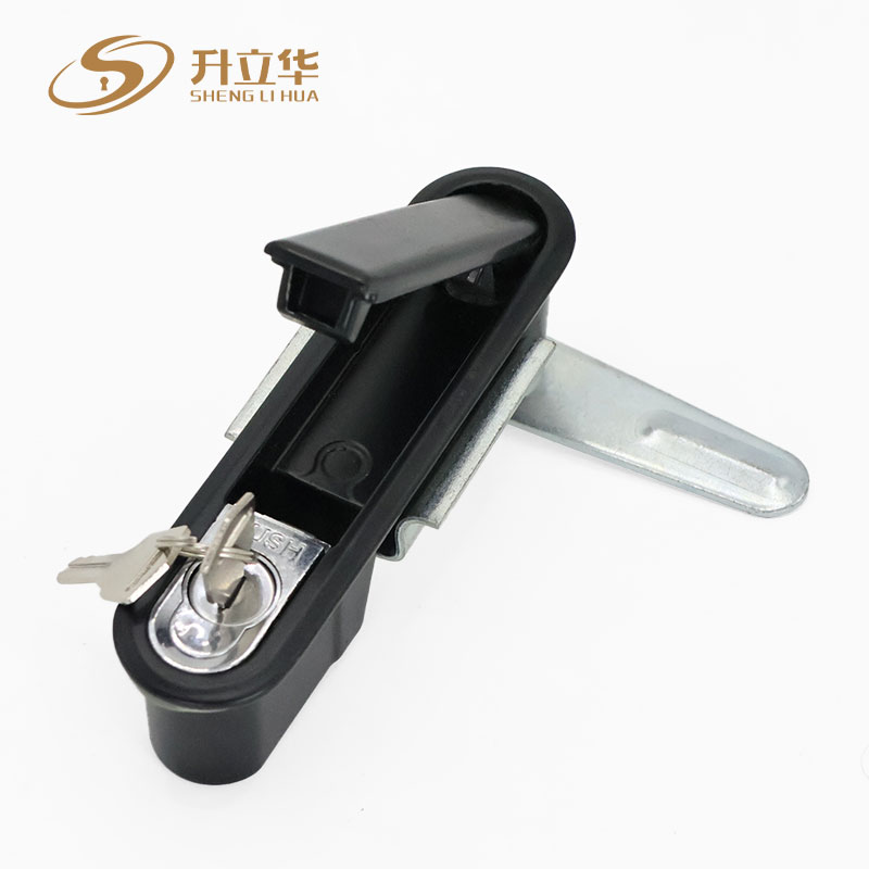 MS490-2 round corner lock for electrical cabinet Flat Lock (Includes push lock) 第4张-Shenglihua Lock Co., Ltd.