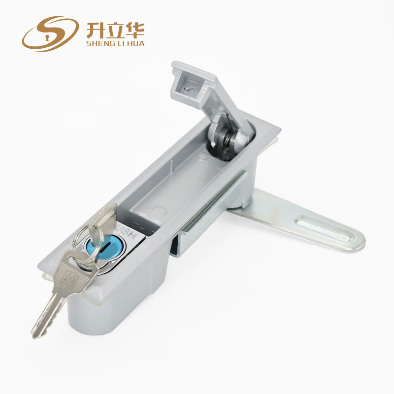 MS490-1 matte mechanical cabinet lock Flat Lock (Includes push lock) 第4张-Shenglihua Lock Co., Ltd.