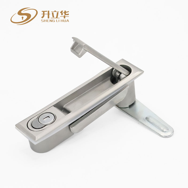 MS490-1 stainless steel cabinet lock Flat Lock (Includes push lock) 第4张-Shenglihua Lock Co., Ltd.