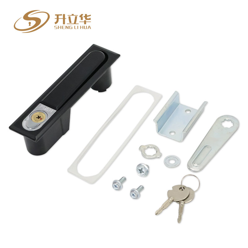 MS490-1 Cross Lock Core Electric Cabinet Lock Flat Lock (Includes push lock) 第8张-Shenglihua Lock Co., Ltd.