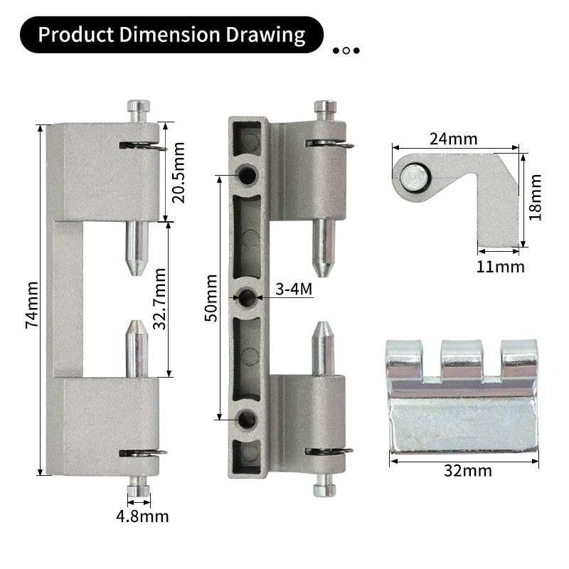 CL201-2 frosted surface hinge Hinge 第2张-Shenglihua Lock Co., Ltd.
