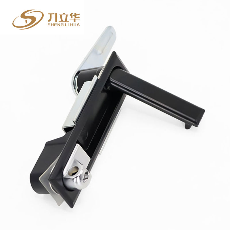 Black MS490-1 mechanical cabinet lock Flat Lock (Includes push lock) 第7张-Shenglihua Lock Co., Ltd.