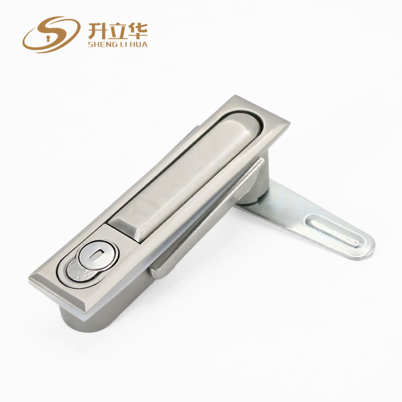 MS490-1 stainless steel cabinet lock Flat Lock (Includes push lock) 第3张-Shenglihua Lock Co., Ltd.