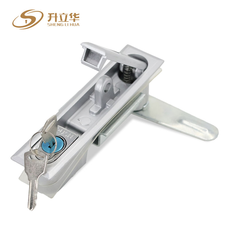 MS490-1-1 cabinet lock with hanging feature and matte finish Flat Lock (Includes push lock) 第6张-Shenglihua Lock Co., Ltd.