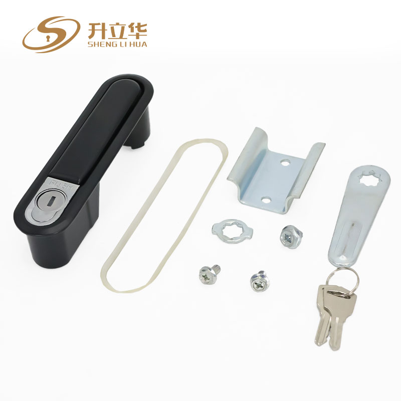 MS490-2 round corner lock for electrical cabinet Flat Lock (Includes push lock) 第8张-Shenglihua Lock Co., Ltd.