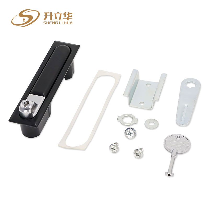 Black MS490-1 mechanical cabinet lock Flat Lock (Includes push lock) 第11张-Shenglihua Lock Co., Ltd.