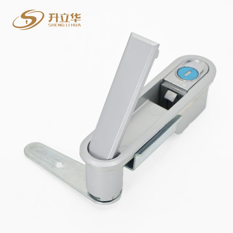 MS490-2 Matte color zinc alloy electrical cabinet lock Flat Lock (Includes push lock) 第7张-Shenglihua Lock Co., Ltd.