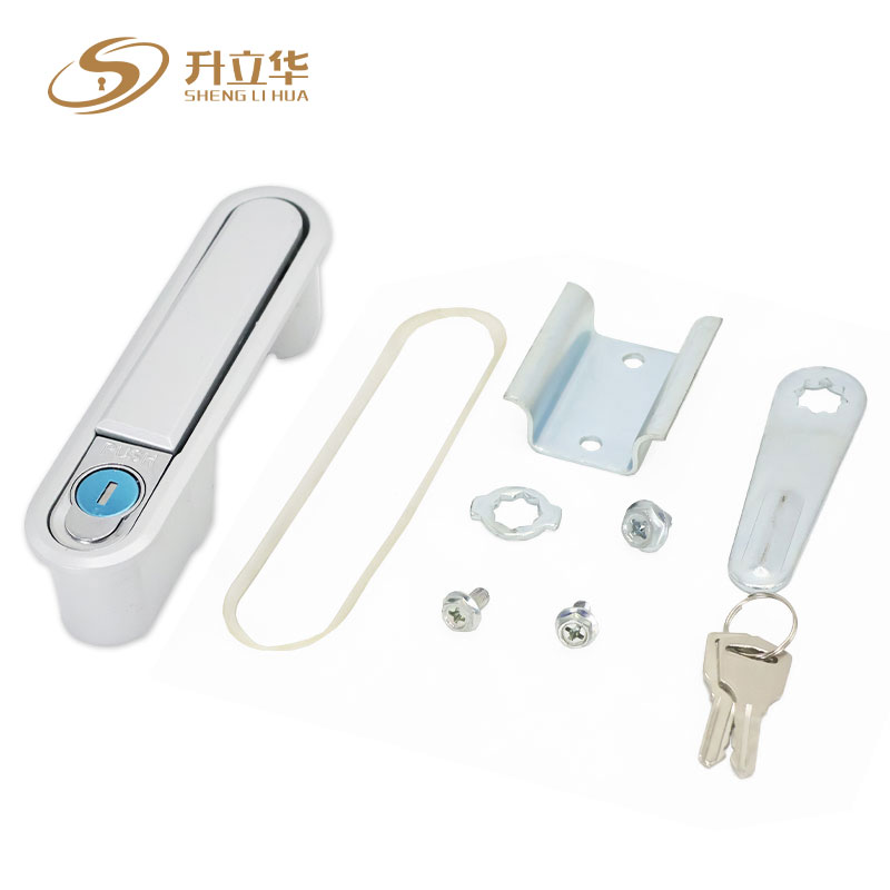 MS490-2 Matte color zinc alloy electrical cabinet lock Flat Lock (Includes push lock) 第10张-Shenglihua Lock Co., Ltd.