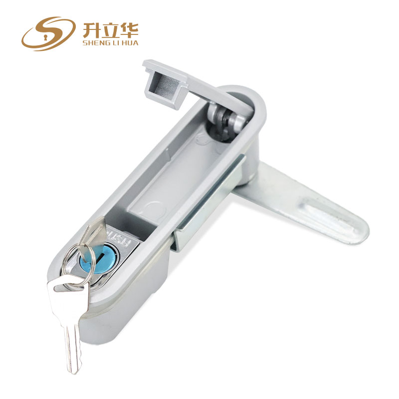MS490-2 Matte color zinc alloy electrical cabinet lock Flat Lock (Includes push lock) 第5张-Shenglihua Lock Co., Ltd.