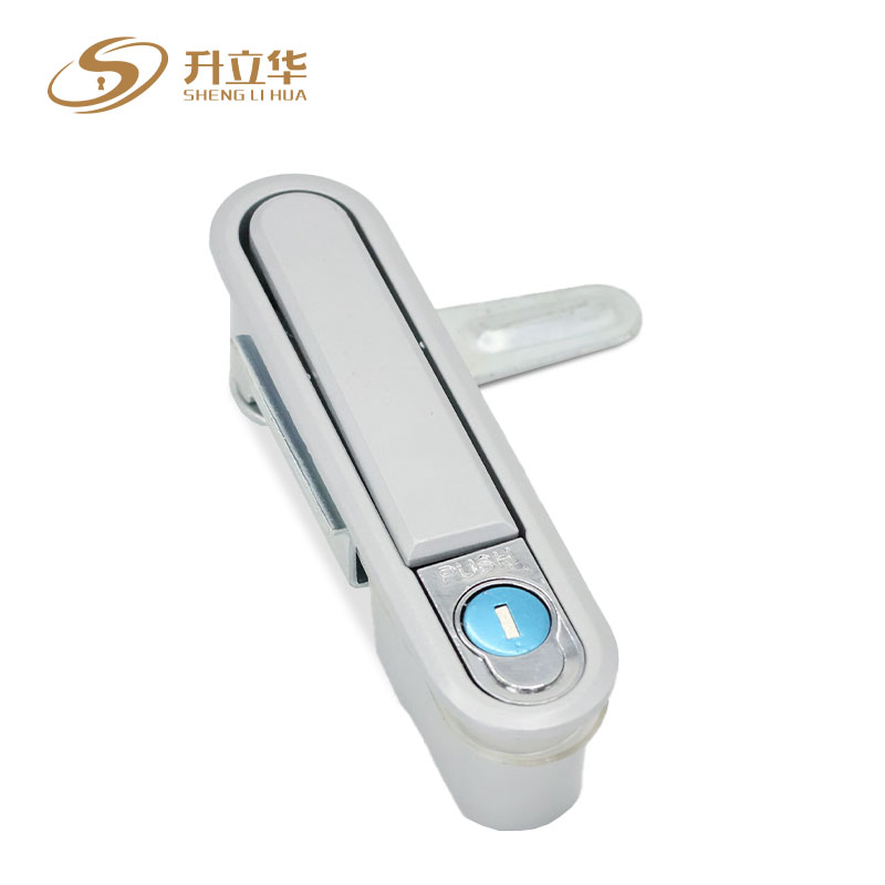 MS490-2 Matte color zinc alloy electrical cabinet lock Flat Lock (Includes push lock) 第4张-Shenglihua Lock Co., Ltd.